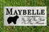Bearded Collie Memorial Stone - You Left Paw Prints On My Heart