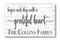 Begin Each Day With A Grateful Heart Family Name Sign