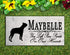 Boston Terrier Memorial Stone - You Left Paw Prints On Our Hearts