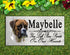 Boxer Memorial Stone - Personalized Marble Dog Grave Marker