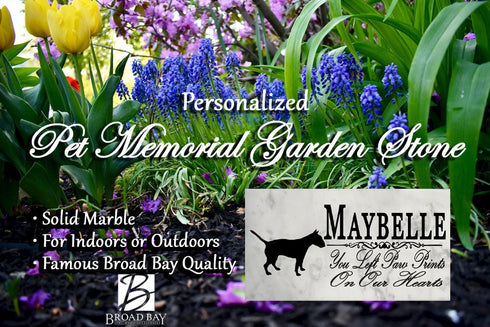 Bull Terrier Memorial Stone Plaque Personalized You Left Paw Prints On Our Hearts
