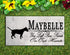 Bull Terrier Memorial Stone - Custom Personalized Marble Grave Marker