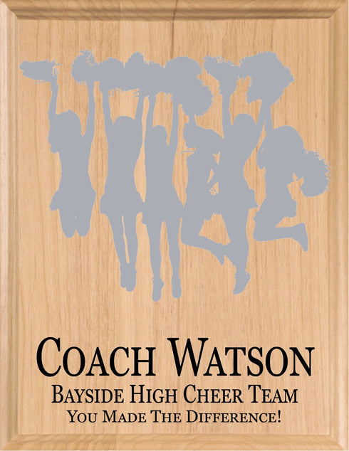 Cheer Coach Gift Plaque For Great Cheerleading Team Coaches