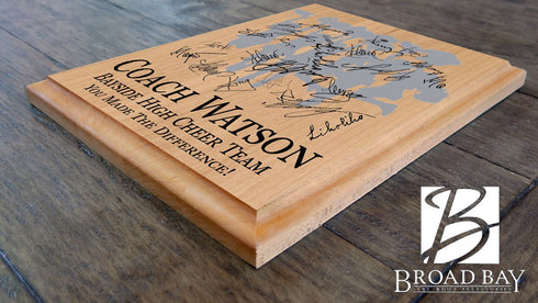 Cheer Coach Gift Plaque For Great Cheerleading Team Coaches
