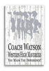 Cheer Coach Gift Plaque - Personalized and Signable by the Team