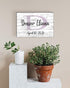 Personalized Baby or Child Name Monogram Sign - Custom Nursery or Bedroom Decor