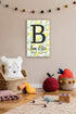 Personalized Monogram Name Sign - Custom Lemon Chic Nursery or Bedroom Wall Art