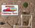 Personalized Christmas Sign - Red Truck Christmas Tree Farm - Custom Large Wood