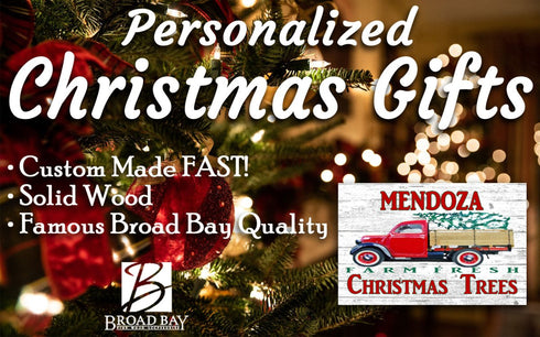 Christmas Family Sign Vintage Red Truck Christmas Tree Farm Rustic Sign