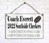 Coach Gift Plaque Personalized for Coaches