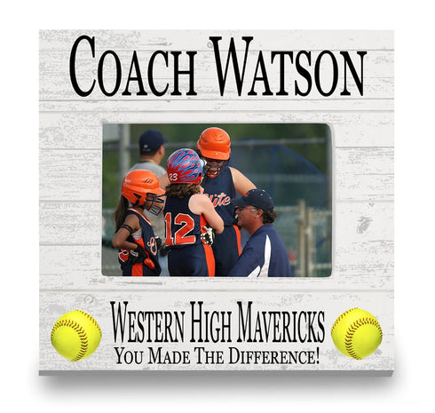 Coach Gift Plaque UPLOAD Your Photo - SELECT YOUR SPORT -