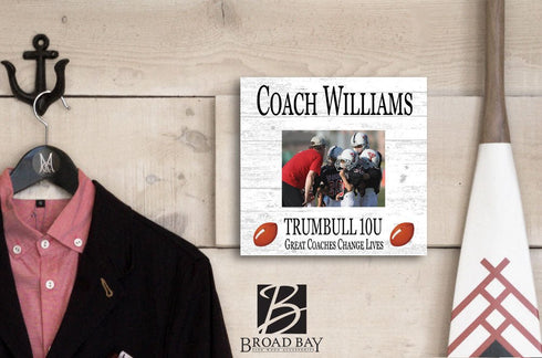 Coach Gift Plaque UPLOAD Your Photo - SELECT YOUR SPORT -
