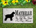Cocker Spaniel Memorial Stone - You Left Paw Prints On Our Hearts