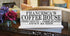 Coffee House Open 24 Hours Sign - Personalized Custom Name Coffee Bar Solid Wood