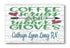 Coffee Scrubs and Rubber Gloves Sign - Personalized Nurse Gift