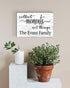 Collect Moments Not Things Sign - Personalized Custom Family Name Farmhouse Decor