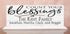 Count Your Blessings Family Name Sign - Personalized Mantel Decor Solid Wood 16.5x6in