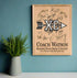 Cross Country Coach Gift Plaque - Personalized Signable Custom Wood Award