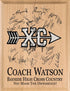 Cross Country Coach Gift Plaque - Personalized Signable Custom Wood Award