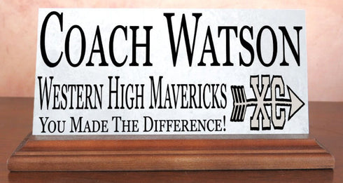 Cross Country Coach Gift Plaque Custom Team Appreciation Award For Great Coaches