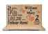 Personalized Anniversary Gift Plaque by Year - Custom Solid Wood Wedding Anniversary Gift