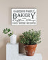 Custom Bakery Kitchen Sign Personalized Farmhouse Wall Decor