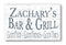 Custom Bar and Grill Sign Personalized Man Cave or Barbecue Decoration