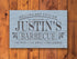 Custom Barbecue Sign - Personalized with Name for Backyard or Patio Decor