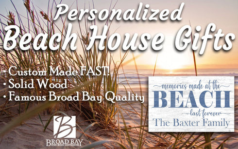 Custom Beach House Sign Personalized Memories Made At The Beach Last Forever