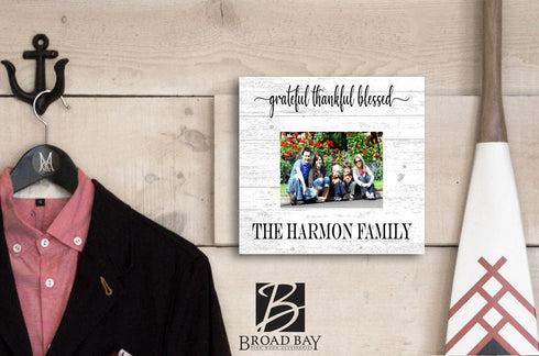 Custom Blessed Family Photo Frame with Printed Picture