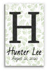 Personalized Monogram Name Sign - Custom Boho Nursery or Child's Room Wall Art