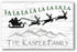 Personalized Fa La La La La Christmas Sign - Custom Family Name Holiday Decoration