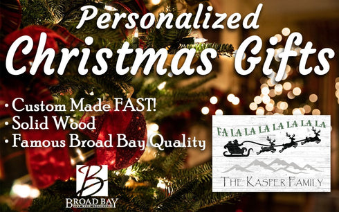 Custom Christmas Sign Fa La La La La Holiday Decoration