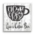 Custom Coffee Bar Sign - Personalized Name Kitchen Decor Solid Wood