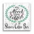 Coffee Bar Sign - Personalized Custom Name for Kitchen or Office Decor