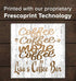Coffee Bar Sign - Personalized Custom Name Coffee Lover Gift Solid Wood
