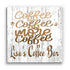 Coffee Bar Sign - Personalized Custom Name Coffee Lover Gift Solid Wood