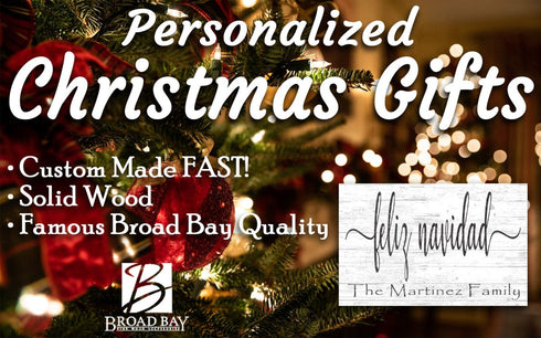 Custom Feliz Navidad Sign Christmas Wooden Decoration