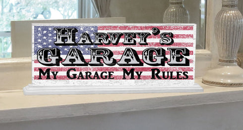 Custom Garage Man Cave Sign Gift Men Husband Son or Grandpa