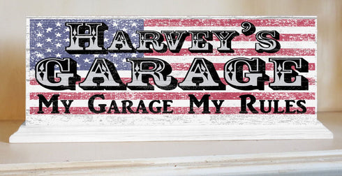 Custom Garage Man Cave Sign Gift Men Husband Son or Grandpa