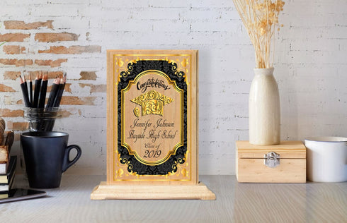 Custom Graduation Gift Personalized High School or College Graduate Plaque