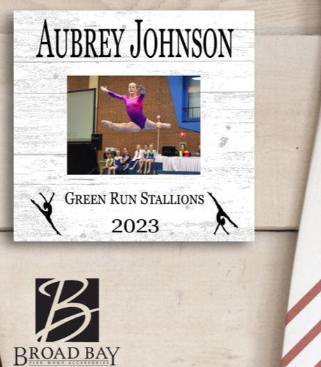 Custom Gymnastics Award Photo Plaque for Gymnast Recognition or Senior Year Gift