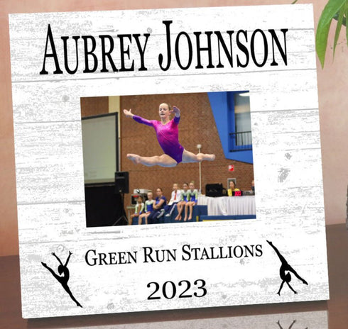 Custom Gymnastics Award Photo Plaque for Gymnast Recognition or Senior Year Gift
