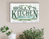 Personalized Kitchen Sign - Fresh & Tasty Custom Wood Sign with Name
