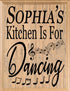Custom Kitchen Signs Personalized Name Solid Wood Decor - 11" x 8.5"