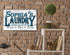 Personalized Laundry Room Sign - Open 24 Hours - Custom Large Wood Wall Art