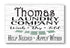 Laundry Room Sign - Personalized Custom Name Wash Dry Fold Decoration