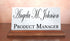 Custom Marble Desk Nameplate - Personalized Graduation or Professional Promotion Gift