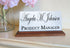Custom Marble Desk Nameplate - Personalized Graduation or Professional Promotion Gift