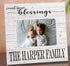 Count Your Blessings Family Wood Photo Plaque - Personalized with Your Printed Picture